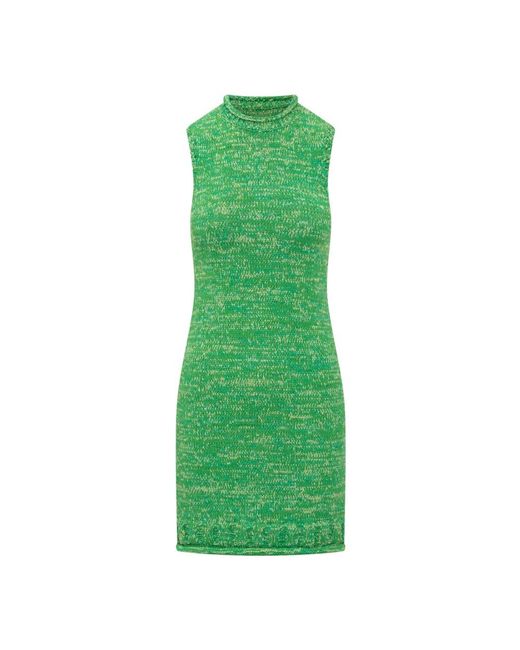 J.W. Anderson Green Knitted Dresses