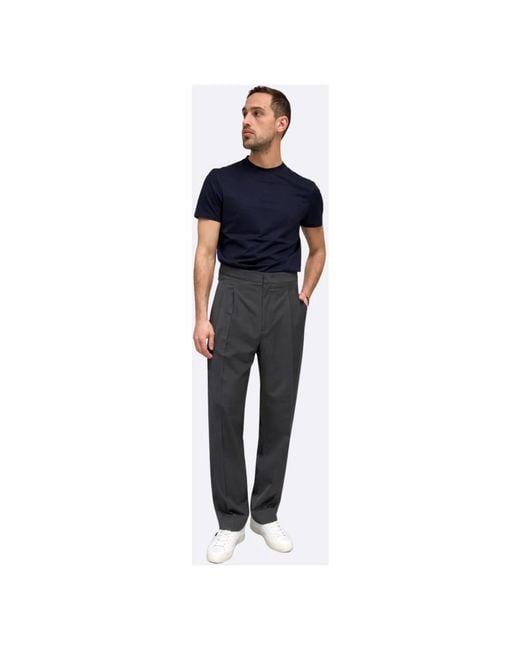 BE ABLE Blue Slim-Fit Trousers for men