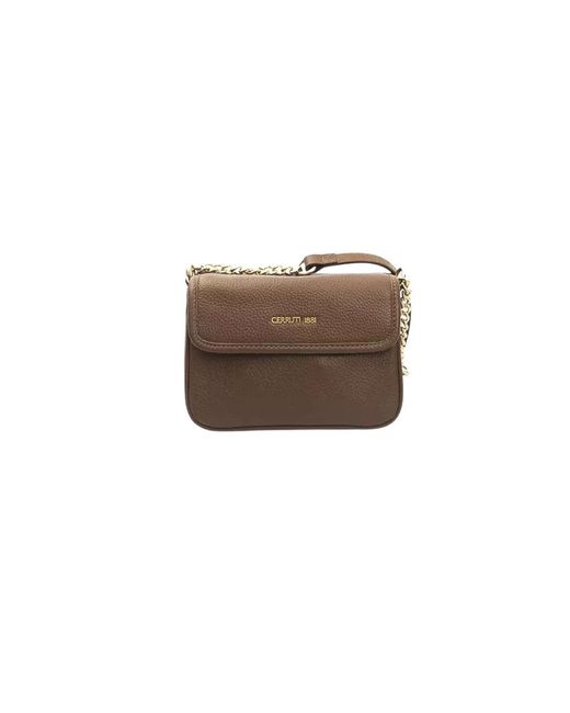 Borsa a tracolla in pelle marrone di Cerruti 1881 in Brown