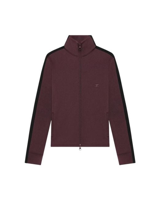 Courreges Purple Zip-Throughs