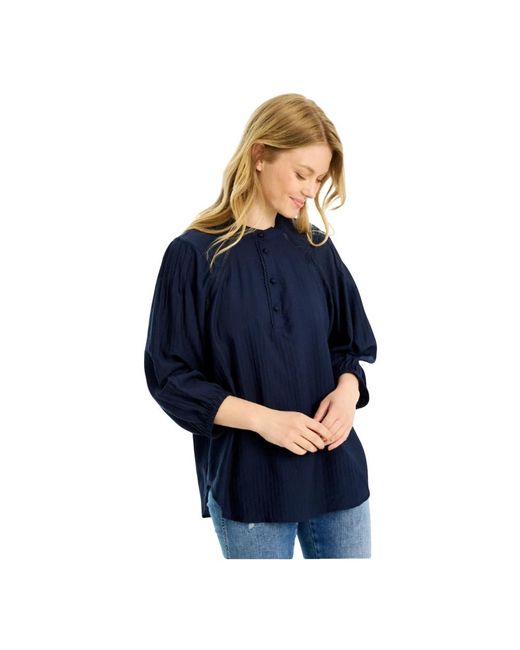 Blouses iN FRONT de color Blue