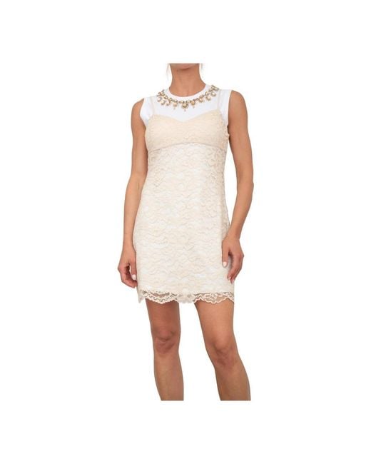 Blugirl Blumarine White Short Dresses