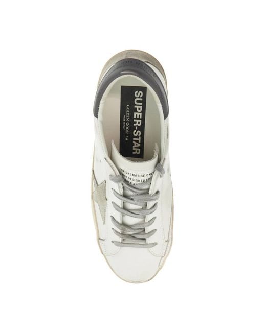 Super-star sneakers in pelle di Golden Goose Deluxe Brand in White