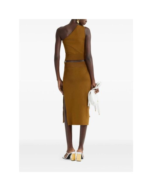 Patou Brown Midi Skirts