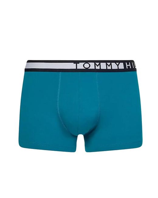 Tommy Hilfiger Originele Logo Boxer Pack Van 3 in het Blue voor heren