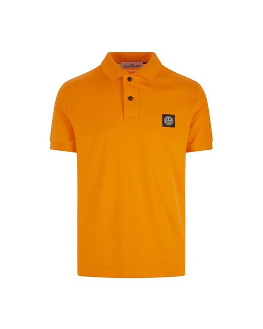 Tops > polo shirts Stone Island pour homme en coloris Orange