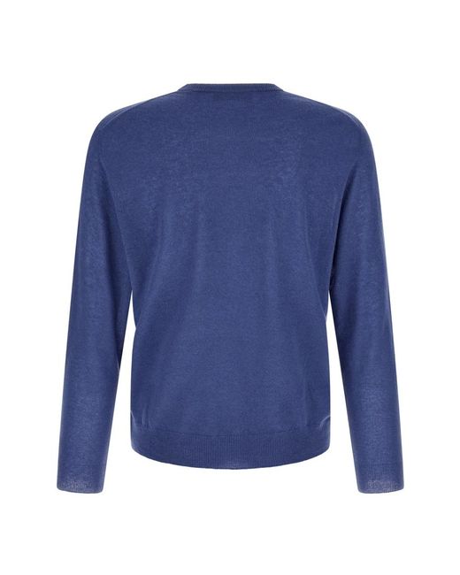 Zanone Blue Cashmere Knitwear for men