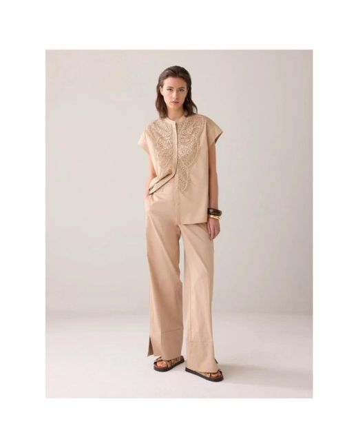 Summum Natural Wide Trousers