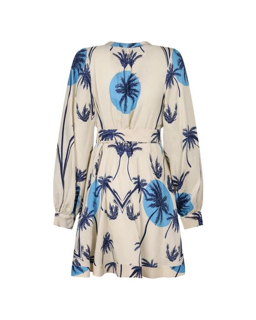 Raquel Diniz Blue Wrap Dresses
