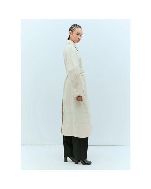 Coats > belted coats Jacquemus en coloris White