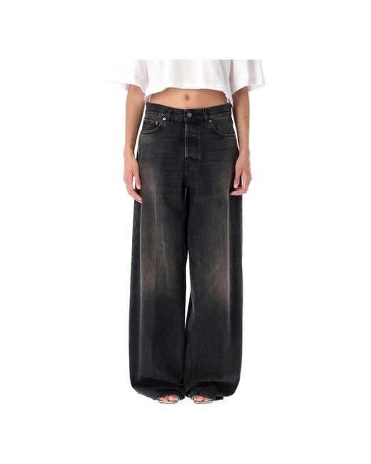 Wide Jeans Haikure de color Black