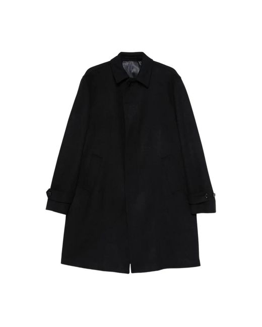 Lardini Black Single-Breasted Coats for men
