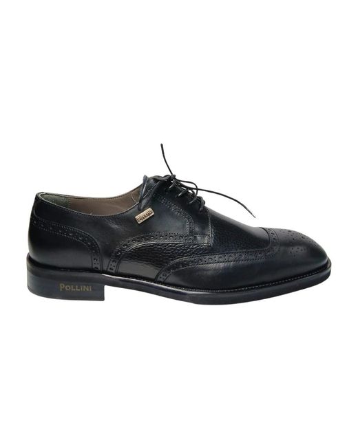 Pollini Black Laced Shoes for men