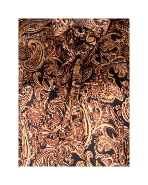 Liu Jo Overhemden ,Veelkleurig ,Polyester Elegante Klassieke Blouse in het Brown