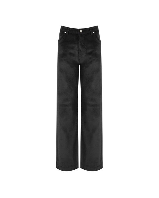 Straight Jeans Cruna de color Black