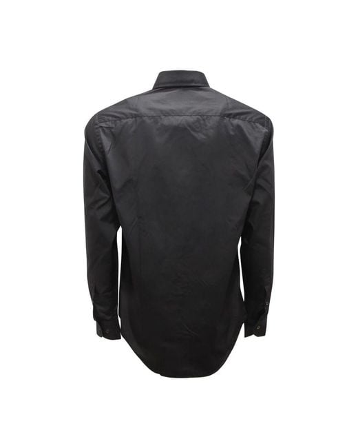 Armani Modern Fit Hemd, Modell H31Cmb in Black für Herren