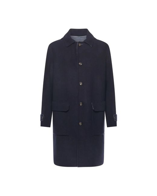 Eleventy Single-Breasted Coats in het Blue voor heren