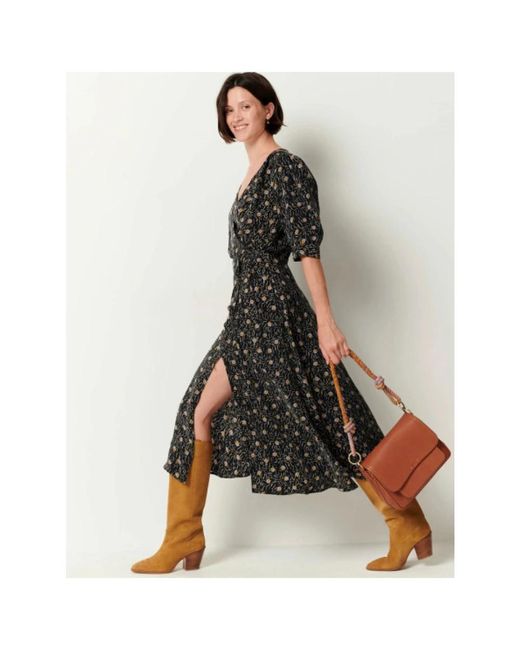 Sessun Midi Dresses in het Black