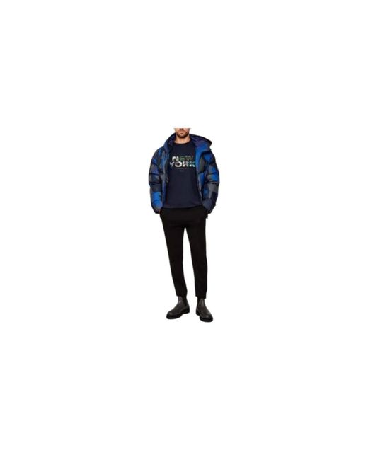 EA7 Tops ,Blauw ,Katoen Short Sleeve T-Shirt in het Blue voor heren