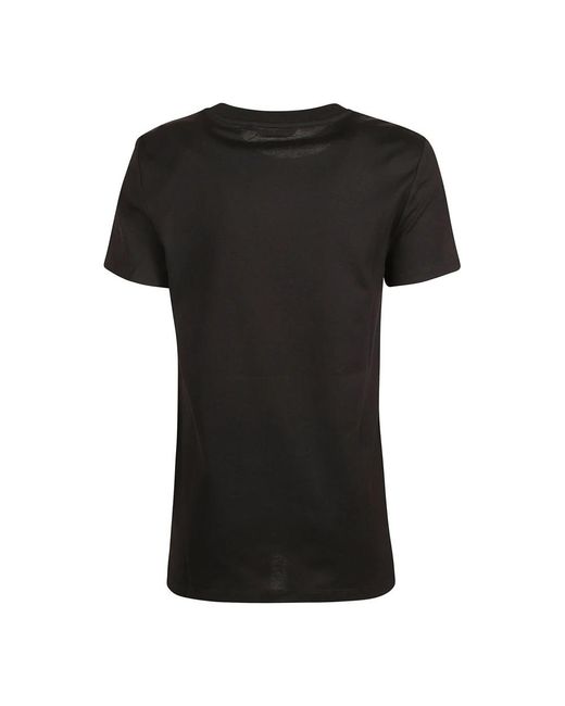 Max Mara Tops ,Zwart ,Katoen Cotton Jersey T-Shirt in het Black