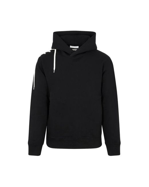 Cotton laced hoodie di Craig Green in Black da Uomo