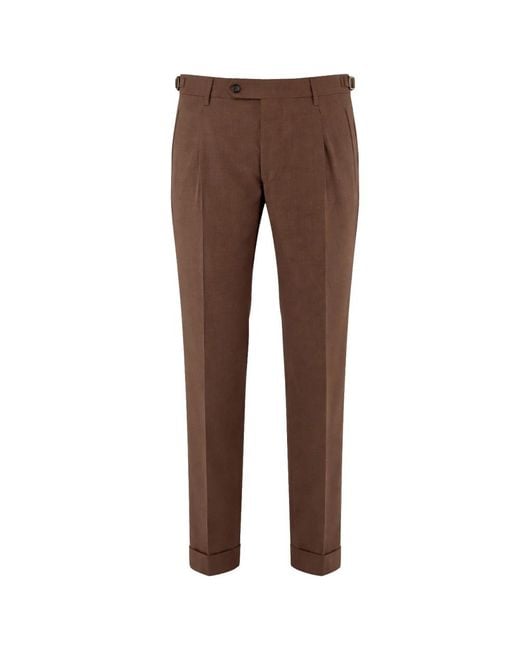 Berwich Brown Suit Trousers for men