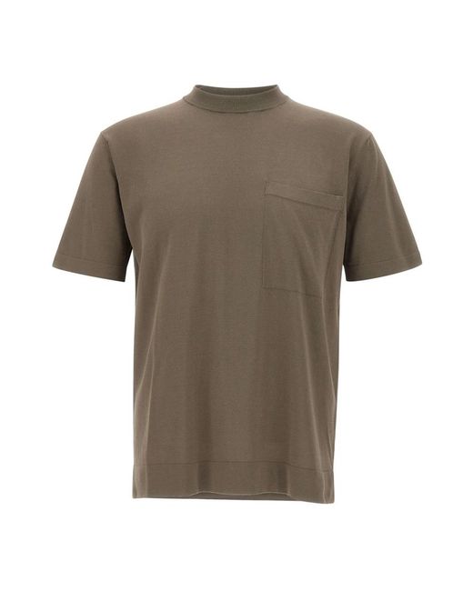 FILIPPO DE LAURENTIIS Brown T-Shirts for men