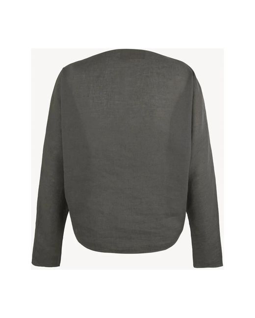 Cortana Gray Blouses