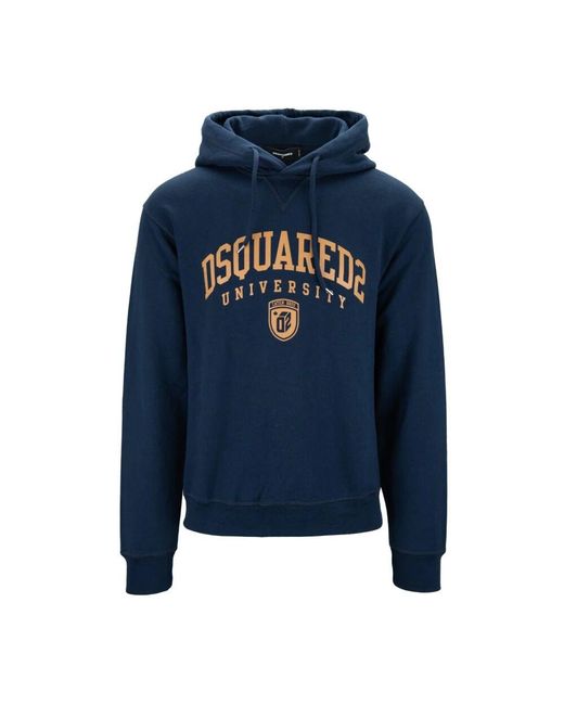 DSquared² Kapuzenpullover mit verstellbarer kordel in Blue für Herren