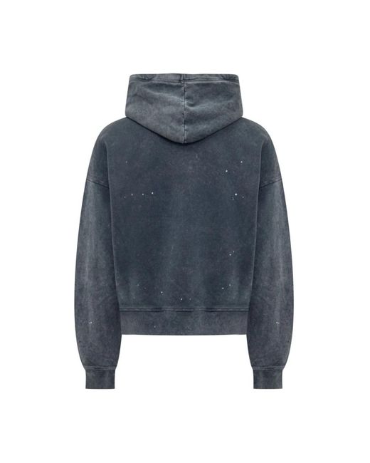 DSquared² Hoodies & Sweatvesten ,Blauw ,Katoen Marineblauwe Hoodie Met Logo Print in het Blue voor heren
