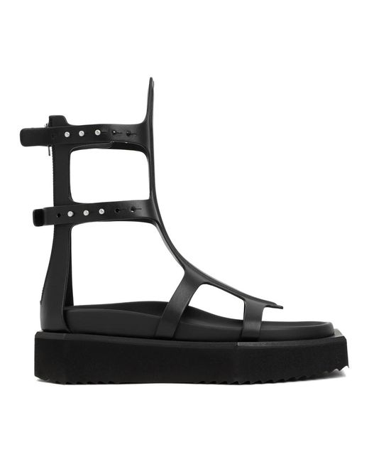 Shoes > sandals > flat sandals Rick Owens en coloris Black