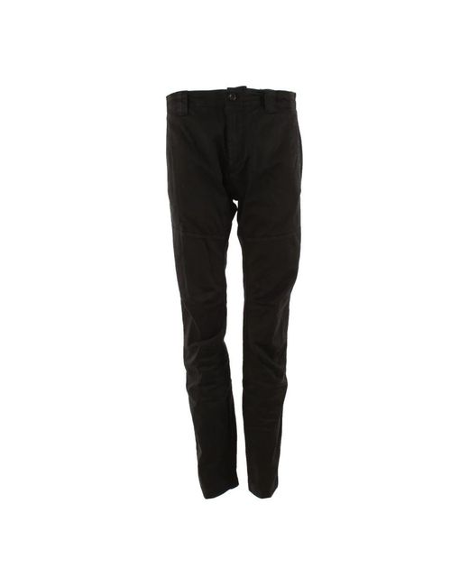 C P Company Black Slim-Fit Trousers for men