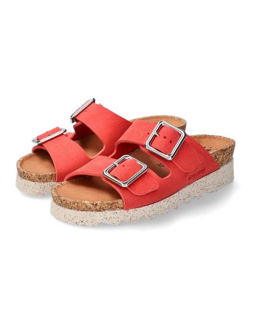 Mephisto Red Flat sandals