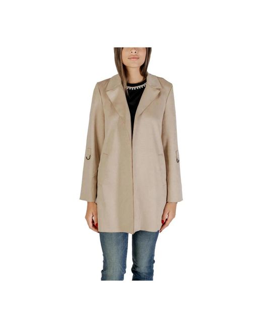Single-Breasted Coats ONLY de color Natural