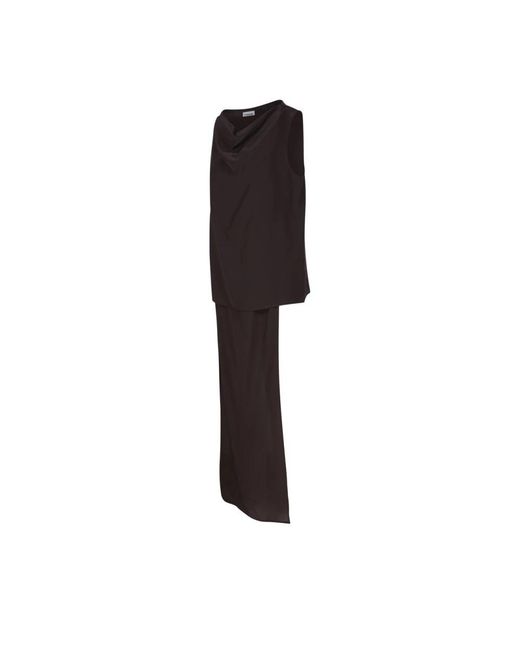 P.A.R.O.S.H. Kleedjes ,Bruin ,Elegante Bruine Blouse in het Brown