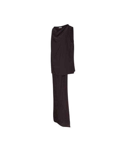 P.A.R.O.S.H. Kleedjes ,Bruin ,Elegante Bruine Blouse in het Brown