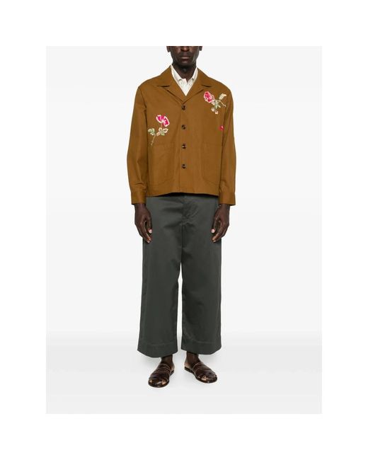 BAZISZT Brown Light Jackets for men