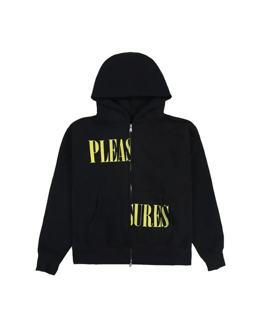 Pleasures Black Zip-Throughs for men
