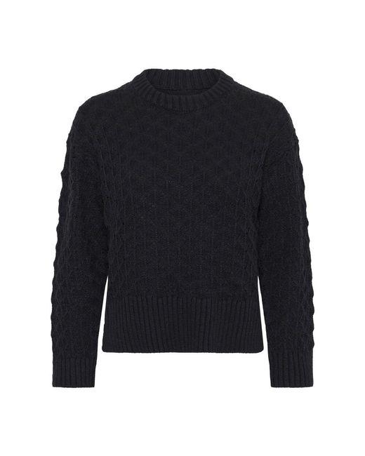 Part Two Blue Weicher strickpullover dunkelblau