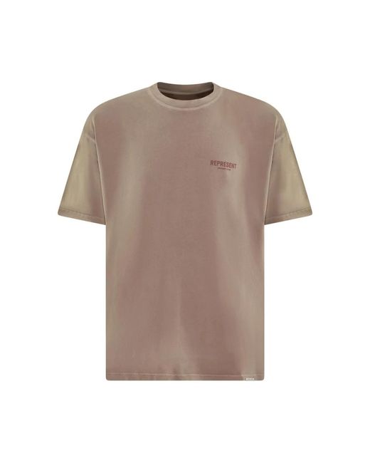 Represent Tops ,Owners Club T-Shirt in het Brown voor heren