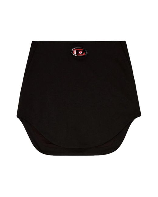 DIESEL Black Short Skirts
