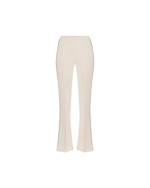 Elisabetta Franchi Wide Trousers in het White
