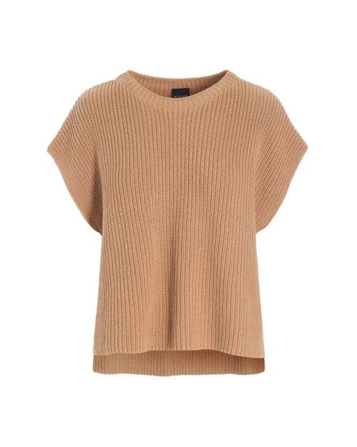 Round-Neck Knitwear Bitte Kai Rand de color Natural