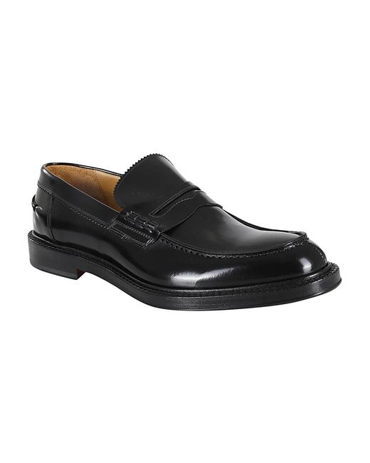 Corvari Gebürsteter lederslipper in Black für Herren