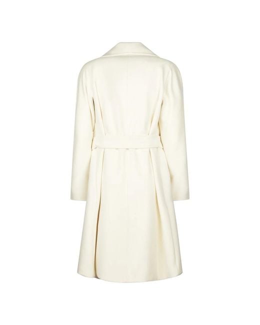 Max Mara Natural Belted Coats