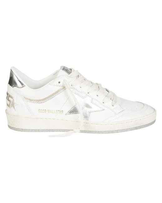 Golden Goose Deluxe Brand White Nappa Upper Toe And Spur Sneakers