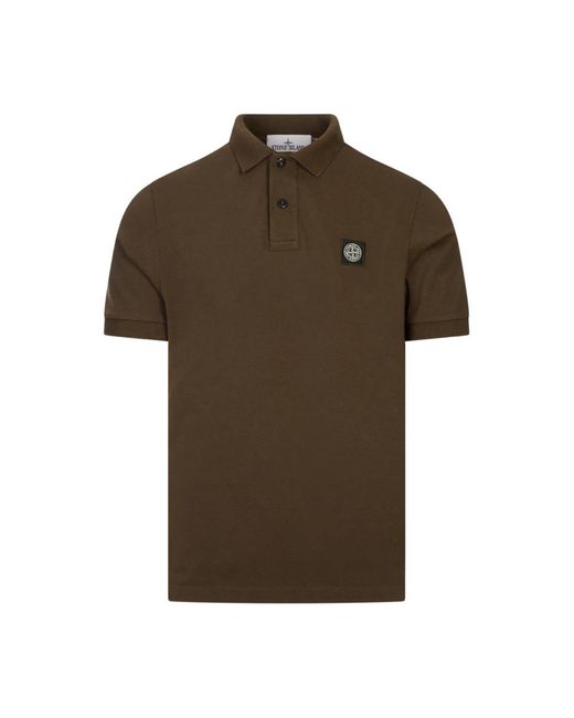 Stone Island Brown Polo Shirts for men
