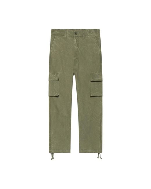 John Elliott Green Straight Trousers for men