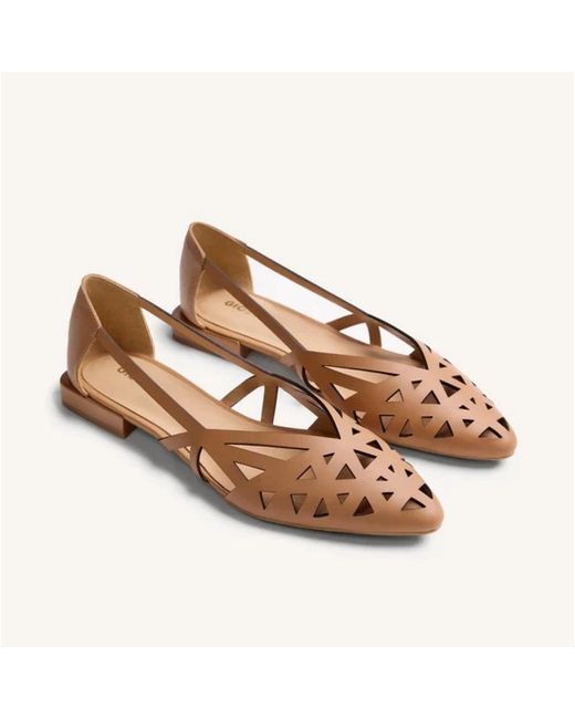 Gioseppo Brown Ballerinas