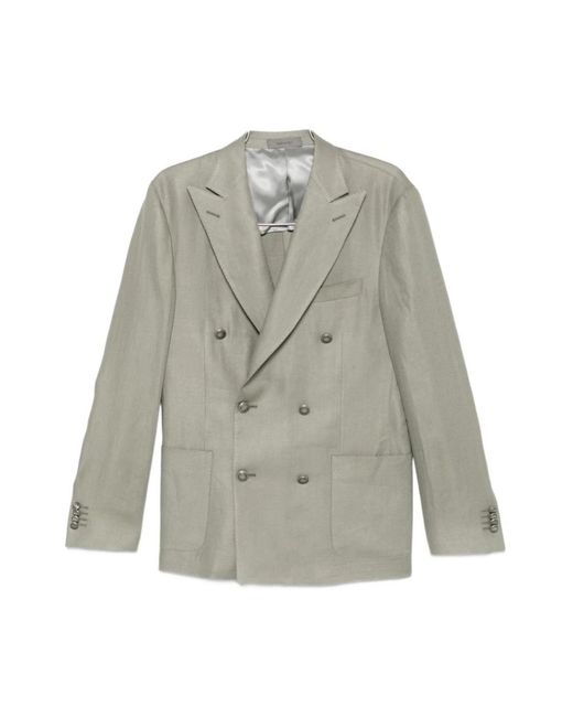 Corneliani Gray Blazers for men
